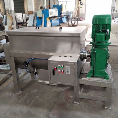 Kualitas  22KW 3000L Horizontal Ribbon Mixer Pigment Dry Powder Blending Equipment pabrik