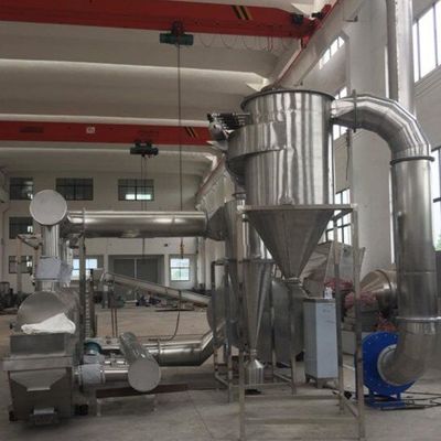 Kualitas  Herbal Medicine Vibratory Fluidized Bed Dryer Lotus Root Powder Yeast Dryer Machine pabrik