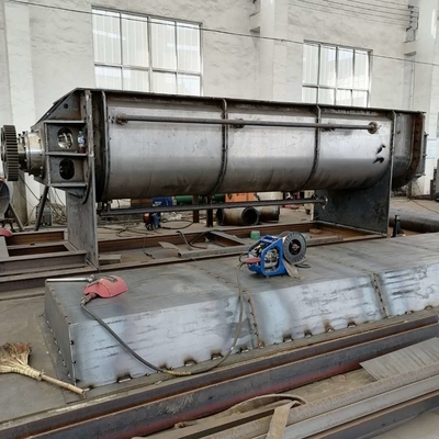 10rpm Sampai 25rpm 4KW Hollow Paddle Dryer Hemat Energi Mesin Pengeringan Lumpur