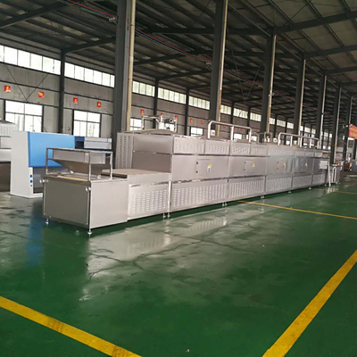 Stainless Steel Belt Continuous Microwave Dryer Sterilisasi Conveyor Dryer Machine