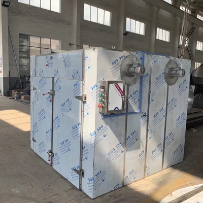 CE Stainless Steel Pengering Oven Udara Panas 6KW Sampai 9KW Pengering Nampan Makanan Ramuan Cina