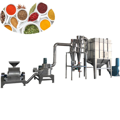 Obat Makanan Ultrafine Pulverizer Air Cooled Mesin Penggiling Suhu Rendah