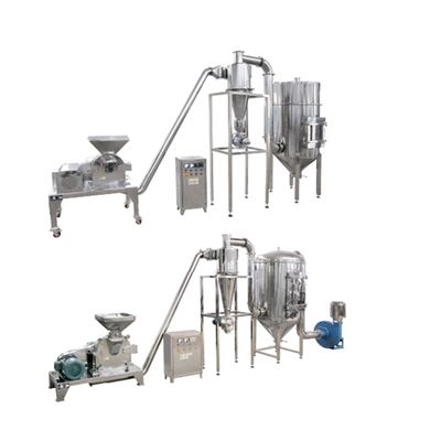 Bahan Kimia Hammer Mill Grinding Machine Stainless Steel 304 Pharmaceutical Pulverizer