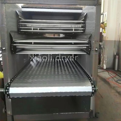 Mesin pengering industri yang andal dengan throughput tinggi, pengering sabuk kontinyu untuk pakan pelet biji-bijian