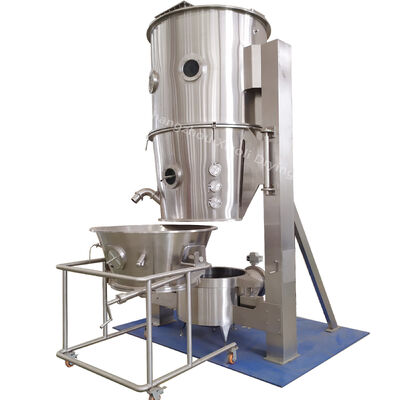 FG-120 Mesin Pengering Tempat Tidur Cairan Vertikal Peralatan Untuk Pengeringan Herbal Serbuk Granule Kimia