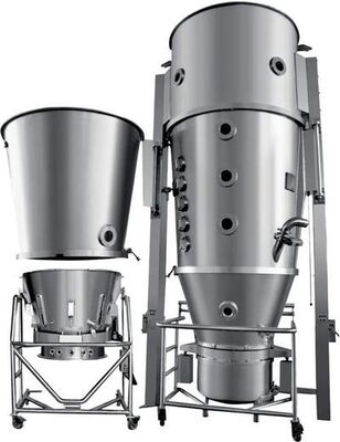 Peralatan Manufaktur Farmasi Pengering Granulator Seri FL yang Sesuai GMP 304 Baja Tahan Karat