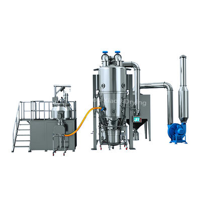 Granulator Pengering Tempat Tidur Cairan Stainless Steel 316L Pengolahan Makanan Operasi Bebas Debu