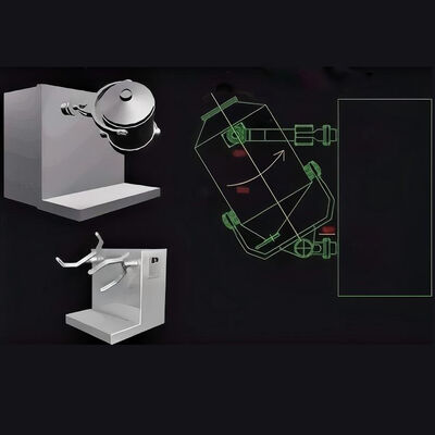 GMP-compliant 3D Powder Mixer untuk Kimia Nutraceutical dan Kosmetik