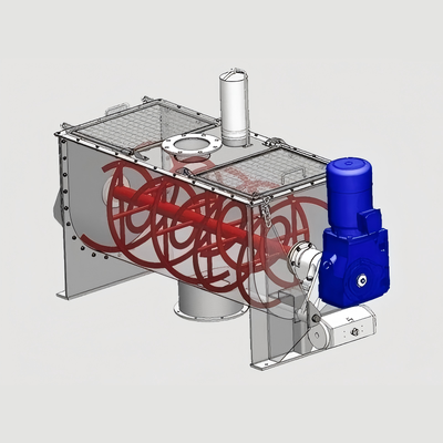 Mesin Ribbon Blender Industri Stainless Steel 10000L 4000-6000kg Mixer Bubuk Curah