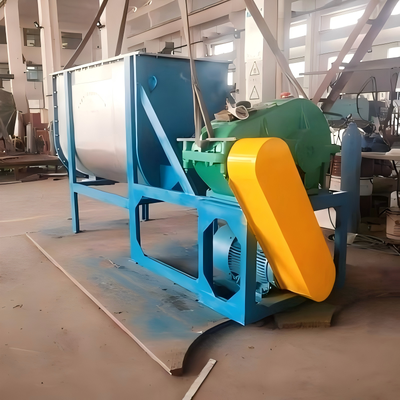 Mixer Pita Horizontal Tugas Berat Baja Tahan Karat 6000L 2400-3600kg Blender Batch