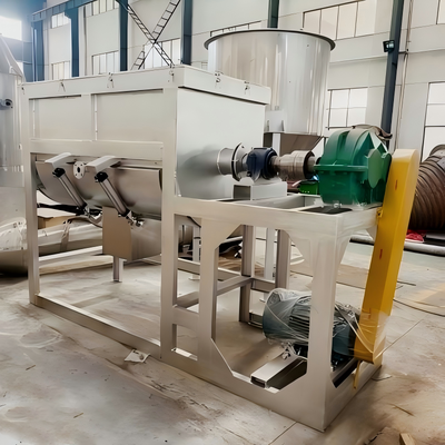 Bahan kimia bubuk horizontal Ribbon Mixer 3000L 1200-1800kg Batch Blender Efisiensi tinggi