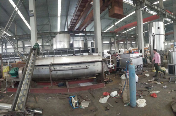 10rpm Sampai 25rpm 4KW Hollow Paddle Dryer Hemat Energi Mesin Pengeringan Lumpur