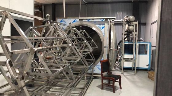 380V PLC HMI Microwave Vacuum Dryer 48KW Mesin Pengeringan Suhu Rendah