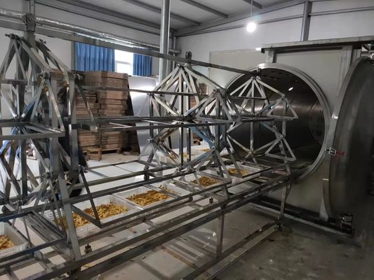 380V PLC HMI Microwave Vacuum Dryer 48KW Mesin Pengeringan Suhu Rendah