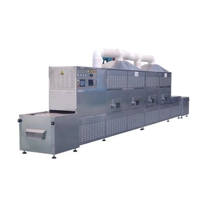 Stainless Steel Belt Continuous Microwave Dryer Sterilisasi Conveyor Dryer Machine