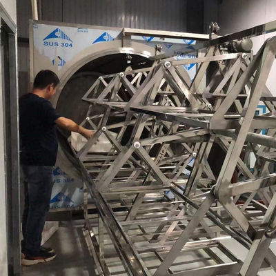 2450MHz Tropis Buah Microwave Vacuum Dryer Baki Industri Pengeringan Oven