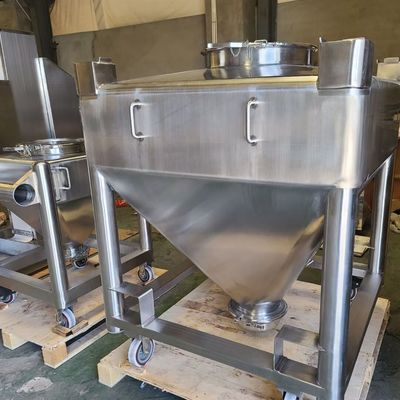 Single Arm Lift Square Cone IBC Bin Blender Mixer Kimia Industri Farmasi