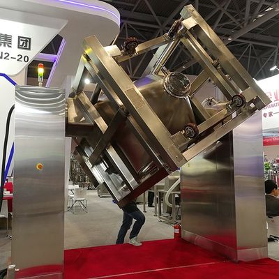 Farmasi Aseptik Persegi Cone Mixer Mesin Pencampur Granul Bubuk Kimia