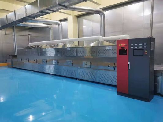 48-60kg / H Kava Powder Microwave Tunnel Oven Mesin Pengeringan Industri
