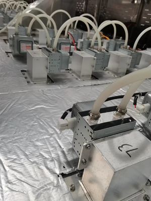 48-60kg / H Kava Powder Microwave Tunnel Oven Mesin Pengeringan Industri