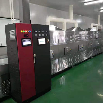 48-60kg / H Kava Powder Microwave Tunnel Oven Mesin Pengeringan Industri