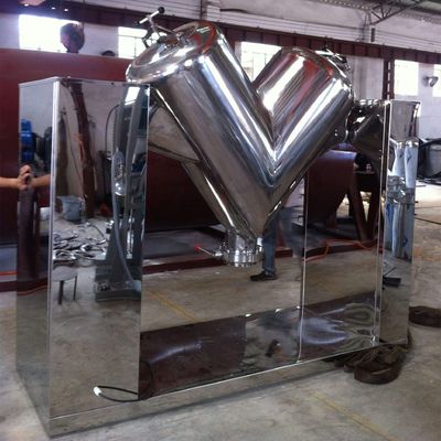 304 Stainless Steel V Type Mixer Blender Bubuk Kimia Farmasi