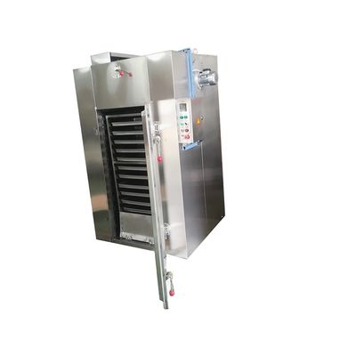 CE Stainless Steel Pengering Oven Udara Panas 6KW Sampai 9KW Pengering Nampan Makanan Ramuan Cina